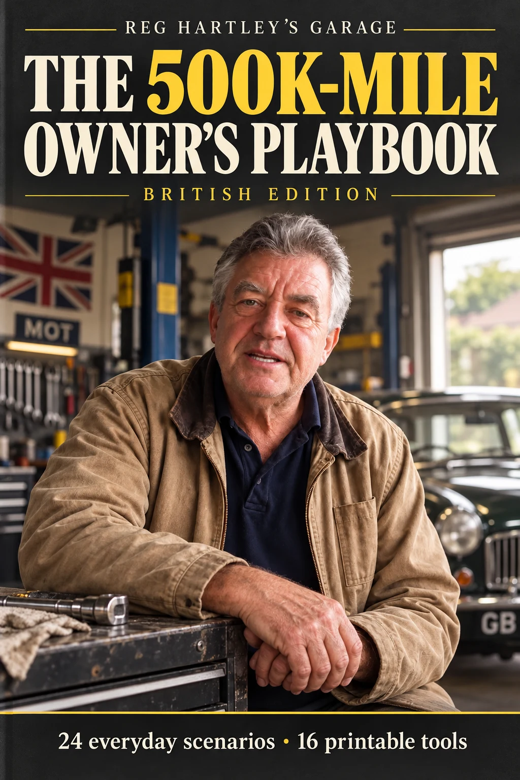 Reg Hartley on the cover of The 500K-Mile Owner’s Playbook